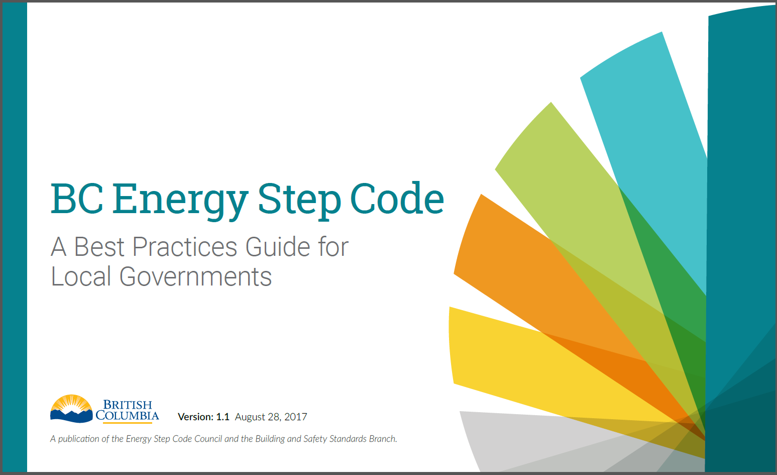 Image of the cover of the BC Energy Step Code Best Practices Guide for Local Governments
